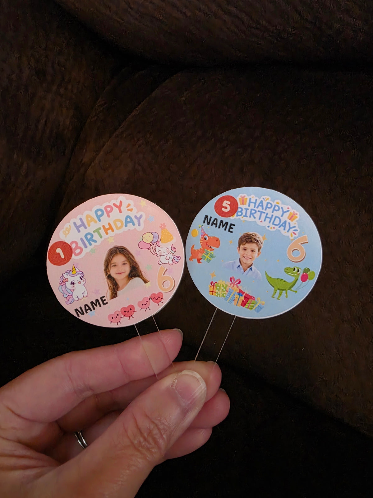 Custom Portrait Birthday Cake Topper