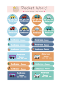 Waterproof Name Stickers-Car Series
