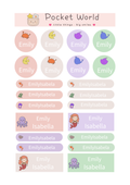 Waterproof Name Stickers – Ocean Series