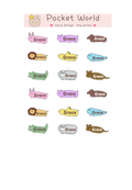 Waterproof Name Stickers – Long Animal Series