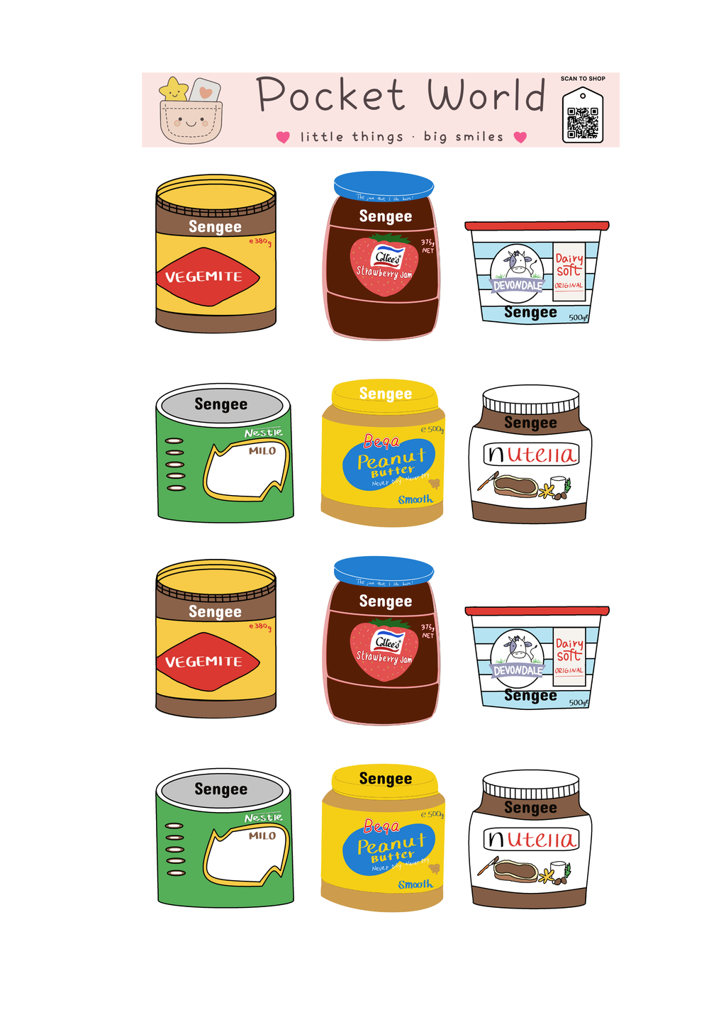Favorites Name Stickers- Waterproof